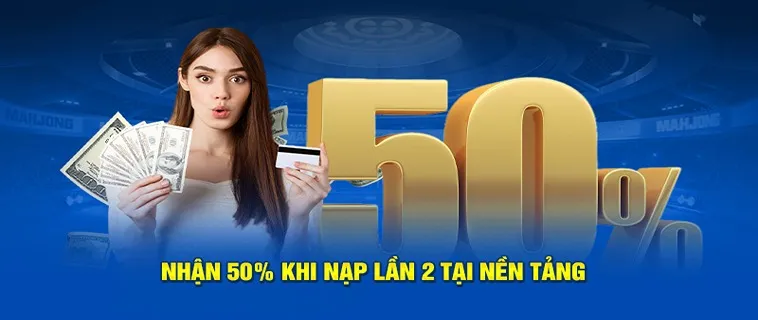 Nạp Lần 2 Tặng 50% Tại Nhà Cái GO88 Cơ Hội Vàng Cho Người Chơi 2 Nạp Lần 2 Tặng 50% Tại Nhà Cái GO88 Cơ Hội Vàng Cho Người Chơi